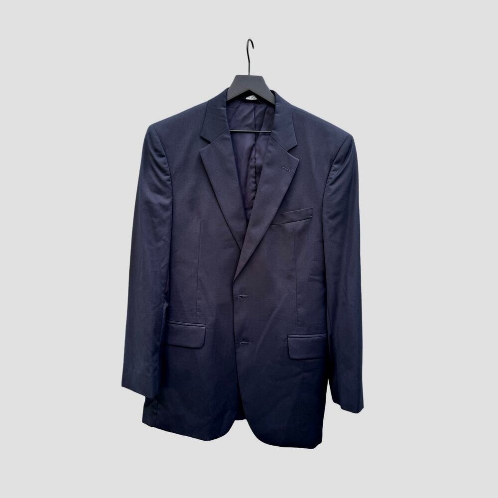 Jos. A. Bank Travelers Collection Mens Sport Coat 42L Black Blazer wool, lined